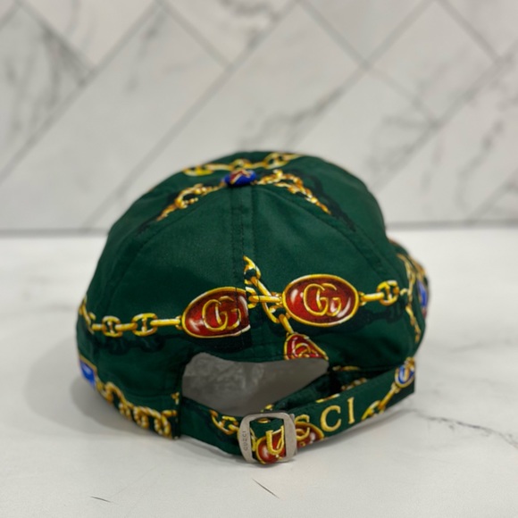 Gucci Silk Chain-Link Hat - Picture 6 of 8